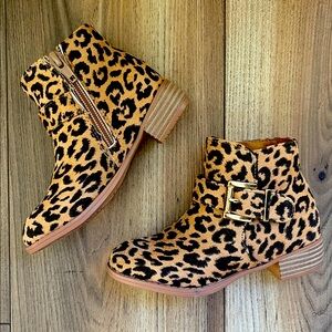 Leopard Print Ankle Boots, Toddler Girl 7/8